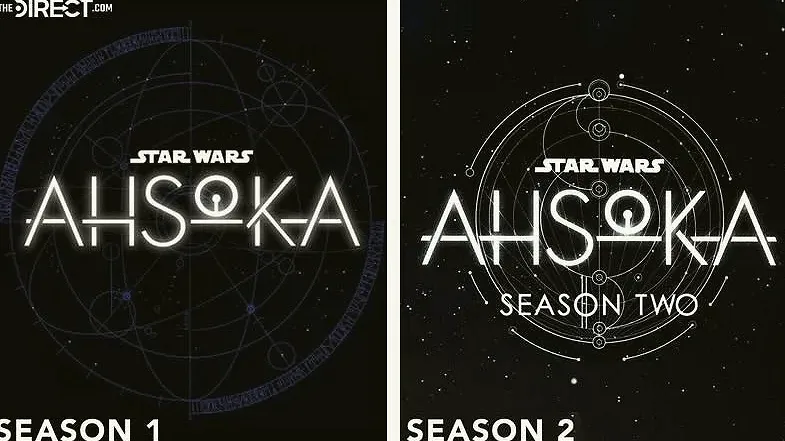 Логотип первого сезона «Асоки» в сравнении со вторым сезоном / Lucasfilm