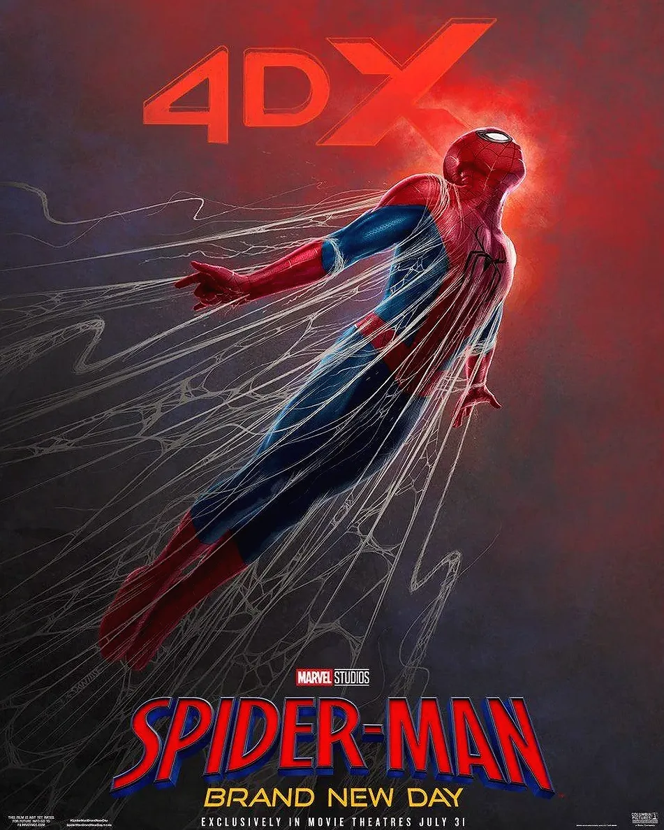 Постер фильма «Человек-паук: Новый день» в формате 4DX / Marvel Studios