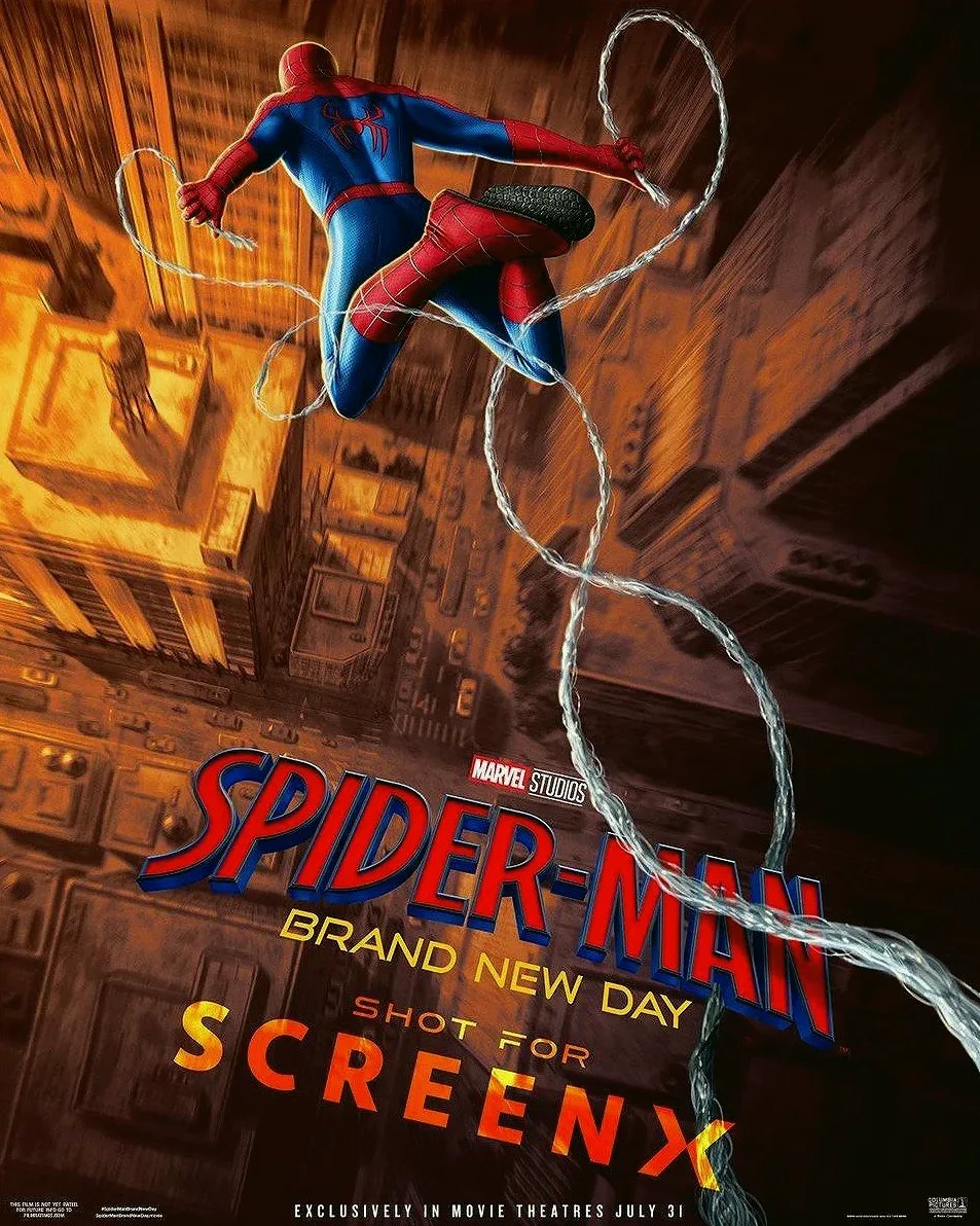 Постер фильма «Человек-паук: Новый день» в формате ScreenX / Marvel Studios
