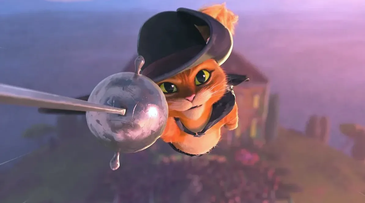 Кот в сапогах в шляпе и с саблей / DreamWorks
